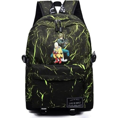 Anime One Punch-Man Casual Backpack Schoolbag Mochila High Quality Teenger Packsack Unisex Student Travel Laptop Bag