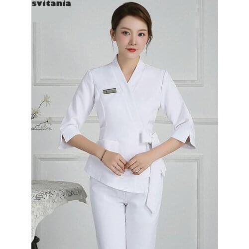 Beauty Salon Work Clothes Women Suit Beauty Skin Management Spa Beautician Technician work Uniform