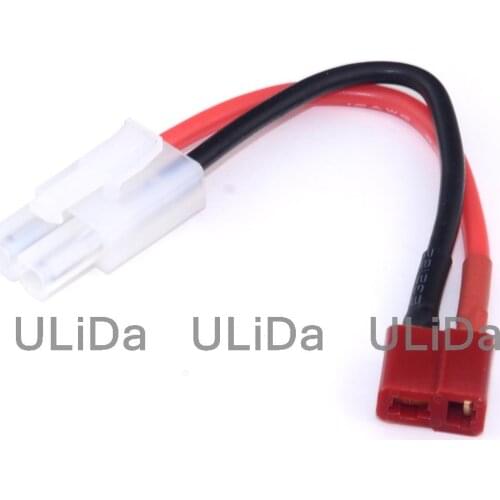 80mm Male Tamiya And Female T Plug(Deans Style) Connector Silicone Cable 16awg For Lipo Battery Charger RCAWD XC0009 RCAWD
