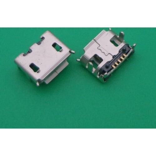 10pcs Micro USB Connector 5pin B type Female Jack charging port socket v8 For Mobile Mini USB repair mobile tablet Tail plug