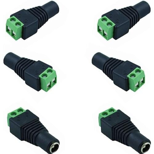 DC 12V Connector for LED Strip Free Welding LED Strip Adapter Connector Male or Female