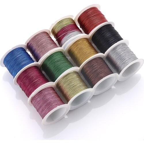 20m/ Roll Beading Threads Fabric String Cord for Jewelry Making DIY Bracelet Necklace Handmade Crafts Accessories 12 Colors