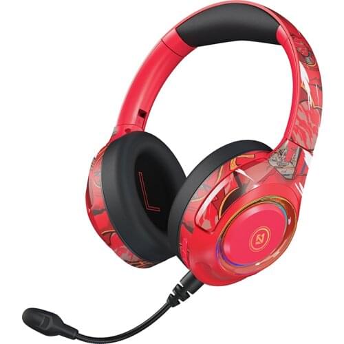 Foldable Wireless Bluetooth Headset Graffiti Gaming Earphone Headphones with Microphone for Iphone Huawei Xiaomi ps4/5