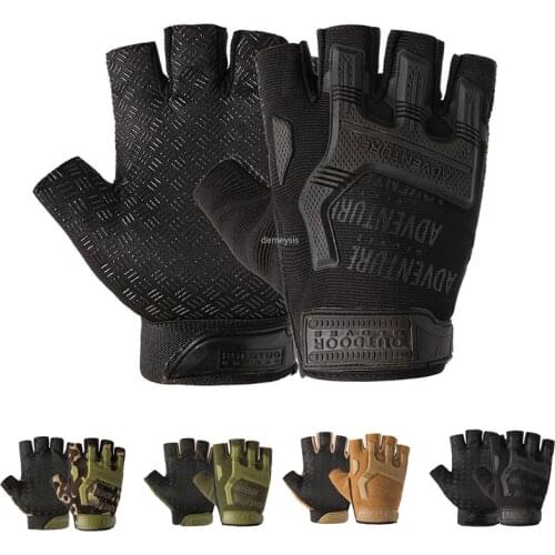 Tactical Gloves Half Finger Airsoft Military Army Shooting Fingerless Outdoor Sports Gym Cycling Fitness Gloves