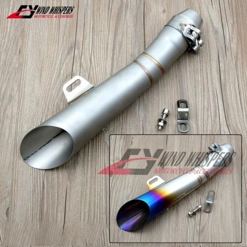 51mm universal Stainless steel exhaust pipe For Honda CBR 125 250 Yamaha R3 R25 Kawasaki Ninja 250R 300 Suzuki GSXR 250 600 1000
