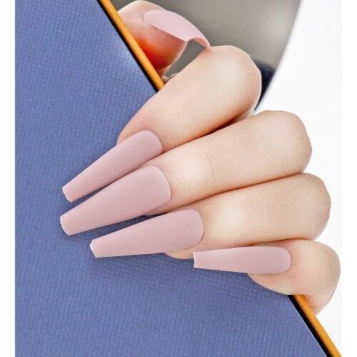 Xxl coffin nails 100pcs/Box False Coffin Nails Ballerina Long Clear/Natural/white Fake Nails Art Tips Flat Shape Full Cover Mani