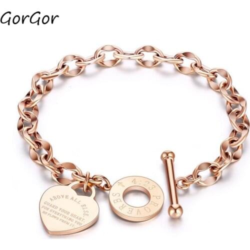 GorGor Women Fashion Bracelet Rhinestone Floral Lobster Buckle Copper Alloy Ladies Luxury Bohemia Wristband Link Chains 436