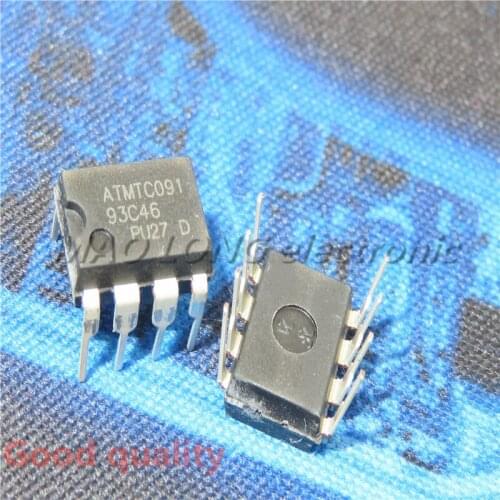 10PCS/LOT AT93C46 DIP8 93C46 DIP-8 DIP EEPROM 64x16 new original In Stock