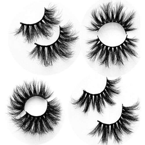 HBZGTLAD 1 pairs 25mm 3D Faux Mink Lashes Natural Long False Eyelashes Volume Fake Lashes Makeup Extension Eyelash maquiagem