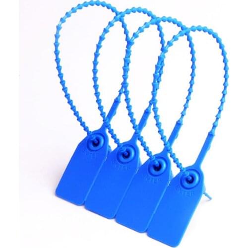 2021 New 100Pcs Disposable Plastic Pull-Tite Security Seals Signage Numbered Self Locks