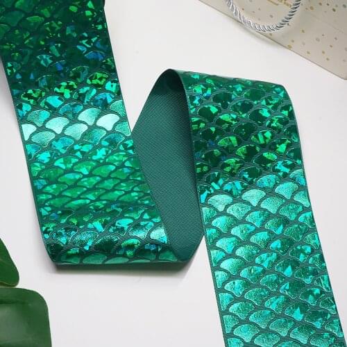 50 Yards Gold fiol Printed Grosgrain Ribbon I5403081