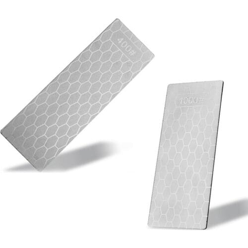 Diamond Knife Sharpening Stone 400 +1000 Knife Sharpener Ultra-Thin Honeycomb Surface Whetstone Grindstone Cutter Tool
