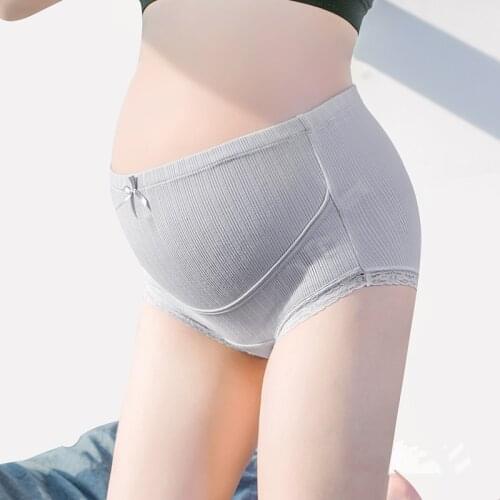 Pregnancy Panties High Waist Cotton Postpartum Intimates Adjustable Belly Support Soft Maternity Underwear Plus Size Lingere