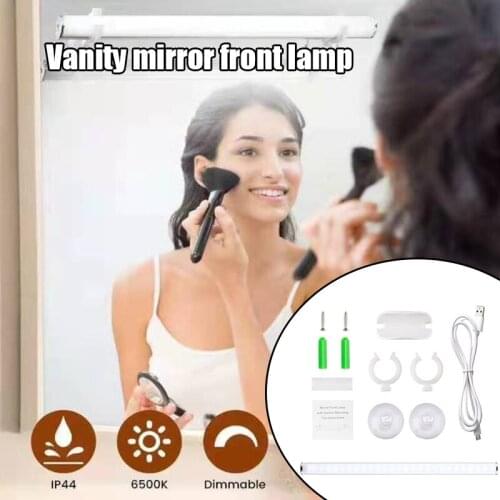 Wireless Mirror Front Lamp Multifunctional Touch Switch LED Light Bar for Kitchen Bathroom Bedroom J2Y