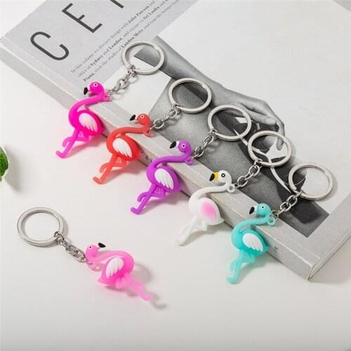 6pcs/lot Flamingo Party Decorations Baby Shower Keychain Wedding Decorations Birthday Party Decor Kids Event Party Supplies