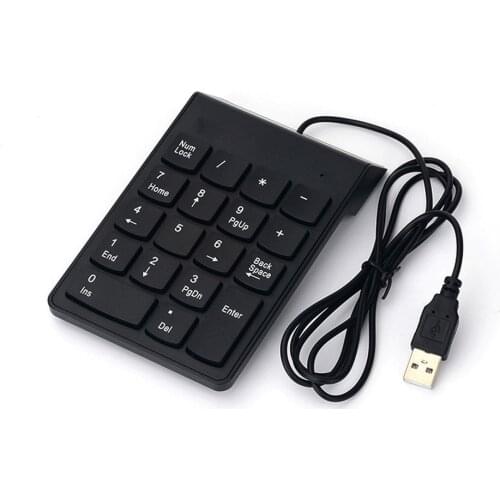 2.4GHz Wire Numeric Keypad Numpad 18 Keys Small-Size Digital Keyboard For Accounting Teller Laptop Notebook Tablet Number Keycap