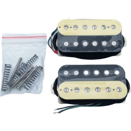 LP Guitar Pickups Zebra Alnico 5 Electric Guitar Humbucker Pickup 4 Cable Made in Korea