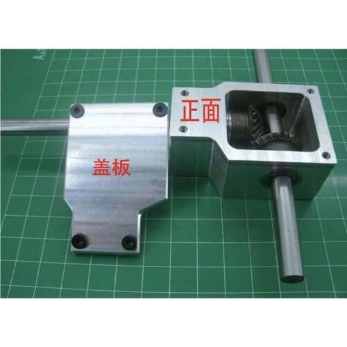 90 Degree Reversing Angle for Spiral Bevel Gear Box Small Reduction Ratio 1:1 Shaft D:8MM / D:10MM