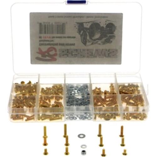 Universal Gold Screws Kit for 1/10 1/8 Axial SCX10 TRAXXAS TRX4 HSP94111 RC Car Spare Parts Accessories