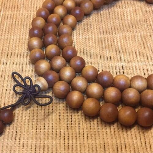 High Quality Natural Bobbi Laoshan Sandalwood Round 6/8mm 108 Mala Beads Bracelet Men Women Prayer Hand String Jewelry Wholesale