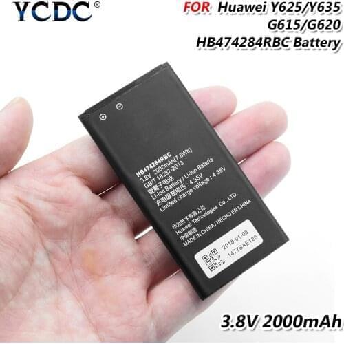 YCDC Original New Li-ion Lithium Replacement HB474284RBC Battery For Huawei Ascend Y550 Y560 Y625 Y635 G521 G620 Y5 C8816