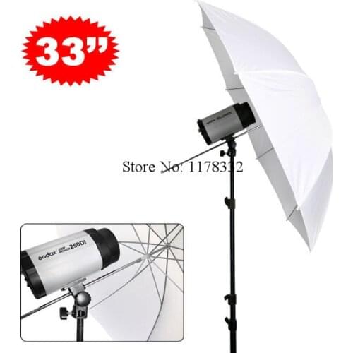 2PCS High Quality 33" 83 cm Flash Soft Translucenr white Photo Light Studio reflector Umbrella