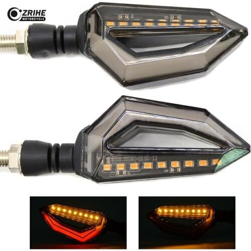 2Pcs/1Pair High Quality Universal Front LED Motorcycle Signal Turn Light Lamp Black Amber Bike Turn Signal Indicator Lights