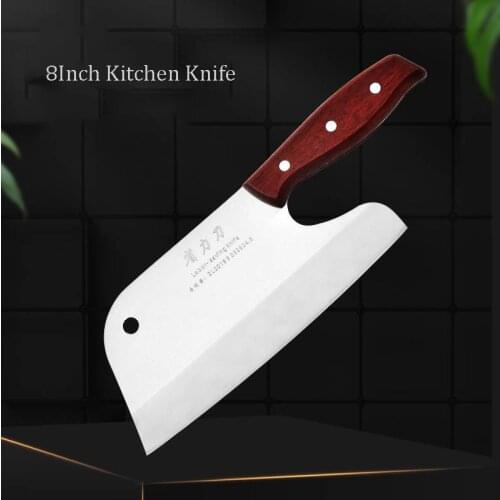 8 Inch Chefs Cleaver Knife Razor Sharp Butcher Knife Slicing Meat Chopping Cutter Chinese Cooking Knife