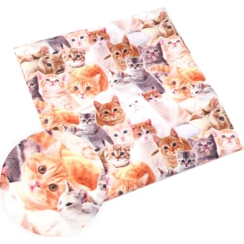 David accessories 50*145CM cat patchwork Polyester cotton fabric for Tissue Kids Bedding textile for Sewing Tilda Doll,44600