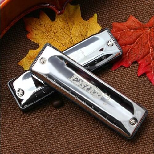 Easttop Harmonica 10 Holes Diatonic Blues Harp Woodwind music instrument Mouth Organ for Blues Rock Country Folk Jazz Melodica