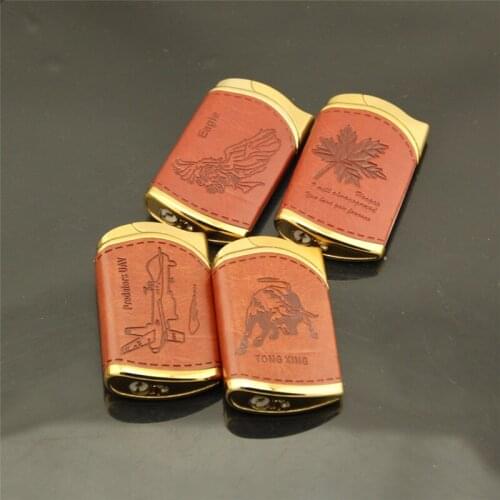 European Retro Style Beveled Edge Veneer Embossed Straight Into The Lighter Smoking Accessories for Weed Encendedores Creativos