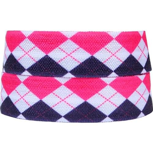 FLRA ElasticNew plaid aztec fold over elastic foe for headband