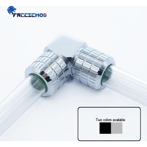 FREEZEMOD hard tube fitting 90 degree right angle anti-falling 20kg tension 14MM hard tube. BYGKN-D90