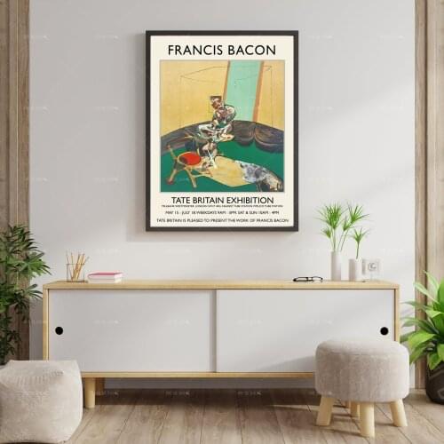 Canvas Print Francis Bacon Exhibition Poster - Gallery Quality - Wall Art Decor - Multiple Sizes Available