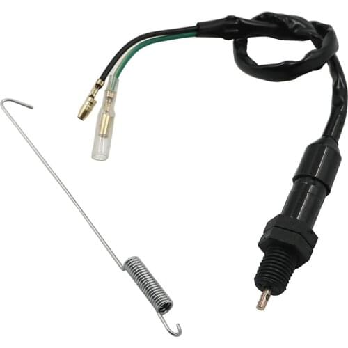 M12 x 1.5mm Motorcycle Rear Brake Stop Light Switch W/ Spring Kit For Honda Kawasaki Suzuki Yamaha Quad Bikes ATVs Scooters