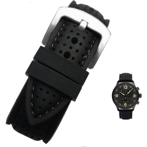 2019 New Breathable Silicone Sports Band for hua-wei watchband 20mm 22mm rubber strap for Mido- T-issot O-mega Accessories
