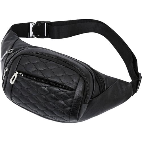 6.5 inch Cattle Farmer Waist Bag zipper Pu Leather Men Small Wallets double-layer Wear mobile phone bag