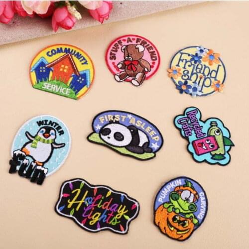 New arrival 10 pcs winter snowman holiday Embroidered patch iron on Jeans coat T-shirt bag shoe hat Motif emblem accessory diy