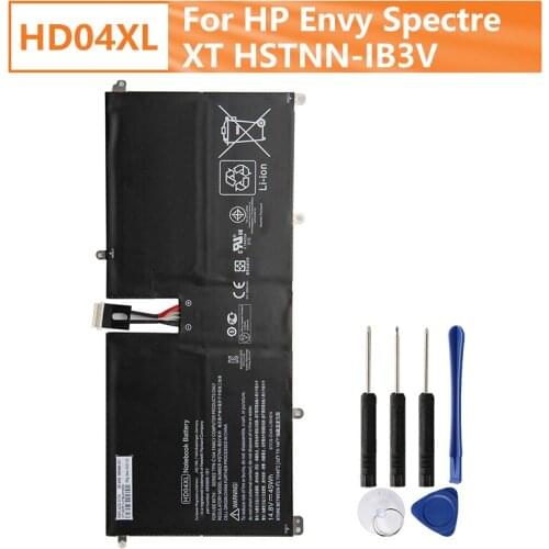 Genuine Replacement Laptop Battery HD04XL For HP Envy Spectre XT HSTNN-IB3V 13-2120tu TPN-C104 13-2095ca 685989-001 Battery 45Wh