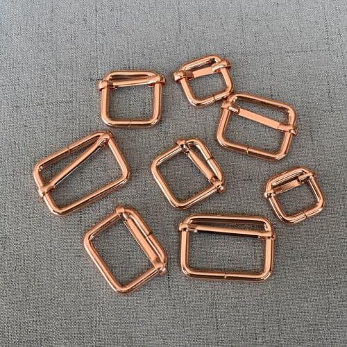 100 Pcs/Lot 15mm 20mm 25mm 32mm Adjustable Buckle For Bag Webbing Strap Handmade Dog Pet Collar DIY Parts Environmental Fastener