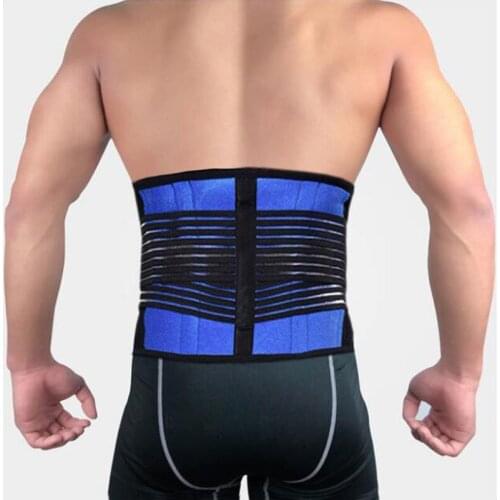 Adjustable Neoprene Double Pull Exercise Belt Release Spinal Traction Lumbar Lower Back Support Brace Slimming Shaper Sport Belt