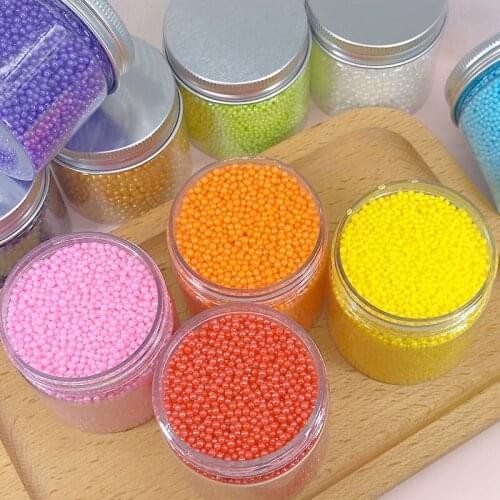 1mm Edible Cake Sprinkles Decoration Sugar Beads 50g Colorful Embellishment Candy Pearl Cake Baking Gold Silver Ball Decoration