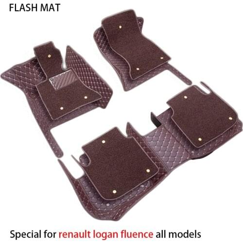 Special car floor mats for renault logan fluence kadjar symbol laguna 3 sandero car accessories car mats