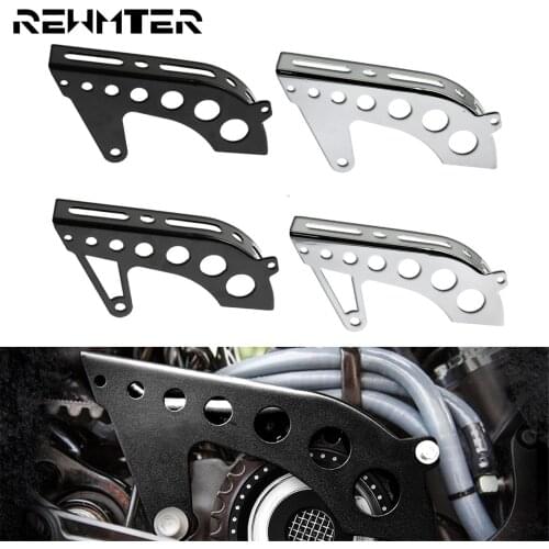 Motorcycle Black/Chrome Drive Pulley Guard Cover Pulley Cover For Harley Sportster XL 1200 883 Custom Roadster Seventy Two 48 72