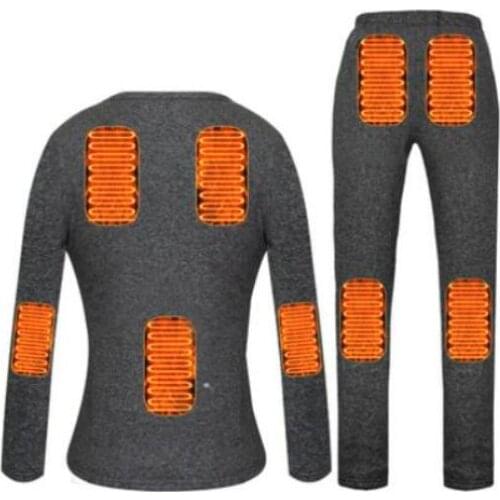 Women Motorcycle Shirt Electric Heating Clothes Motorcycle Heated Thermal Underwear Set Heating T Shirt Moto For Autumn Winter