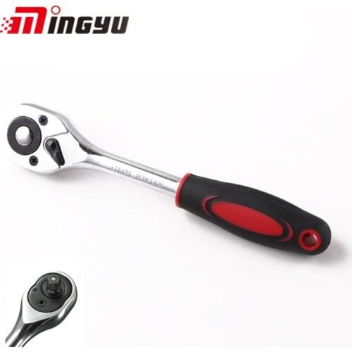 1/4" 24 Teeth Extending Telescopic Quick Release Ratchet Socket Wrench Tool Quick Release Plate Steering Wheel Quick Release