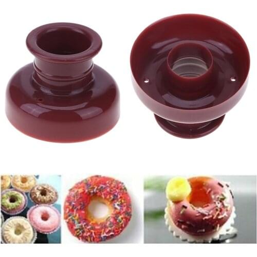 1Pc Plastic Waffle Donut Maker Cutter Flower Shape Dispenser Donut Mould Portable Arabic Waffle Mold Kitchen Dessert Tool