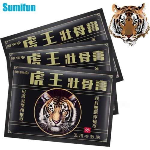 24 Pcs/3Bags Tiger Balm Pain Patch Arthritis Joint Ache Back Pain Relieve Sticker Self-heating Herbs Medical Plaster Health Care