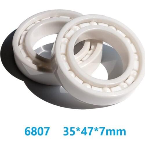 5pcs/10pcs 6807 Full Ceramic bearings 35x47x7 mm ZrO2 Zirconia Ceramic for fishing reel 35*47*7