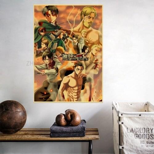 Anime Manga Wall poster canvas painting Attack on Titan wall decor